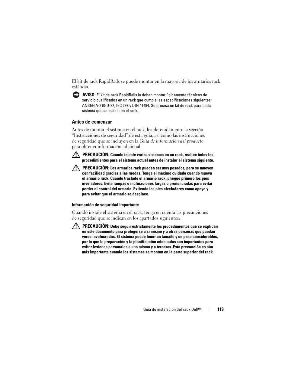 Antes de comenzar | Dell PowerEdge R905 User Manual | Page 121 / 142