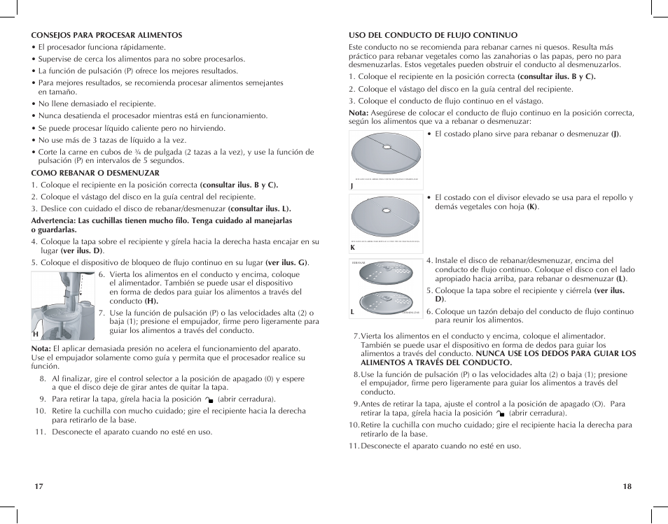 Black & Decker FP1450 User Manual | Page 10 / 21