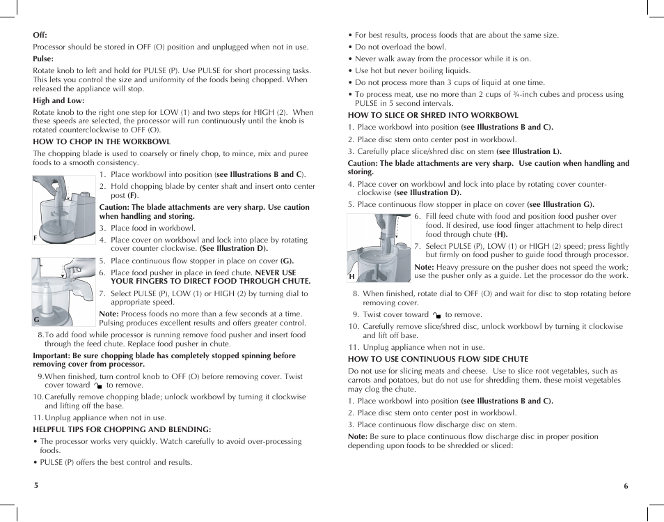 Black & Decker FP1450 User Manual | Page 4 / 21