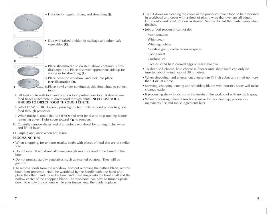 Black & Decker FP1450 User Manual | Page 5 / 21