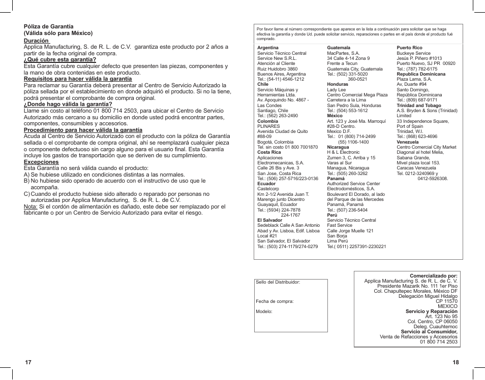 Black & Decker AS700 User Manual | Page 10 / 11
