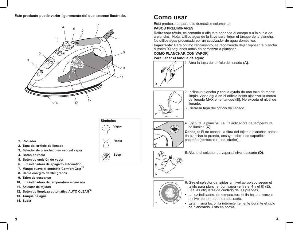 Como usar | Black & Decker AS700 User Manual | Page 3 / 11