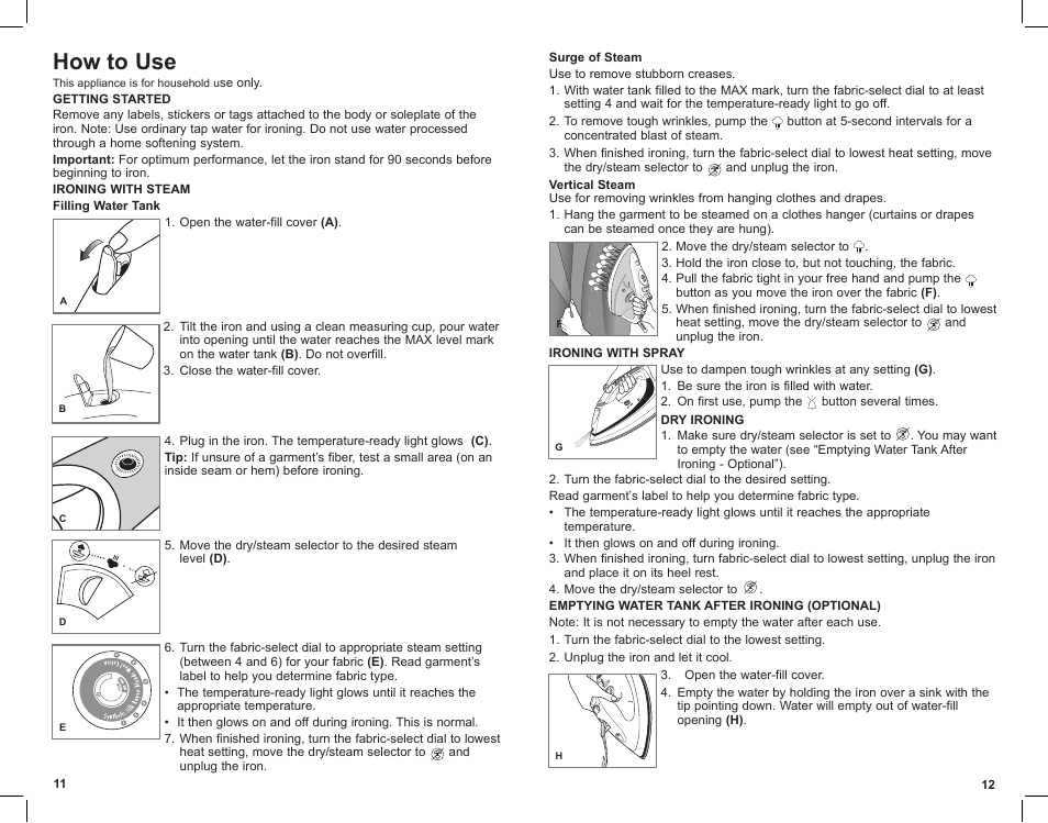 How to use | Black & Decker AS700 User Manual | Page 7 / 11