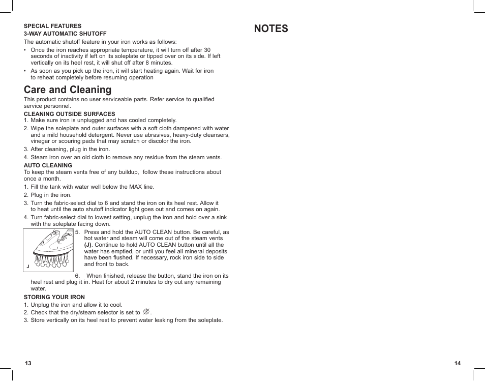 Care and cleaning | Black & Decker AS700 User Manual | Page 8 / 11
