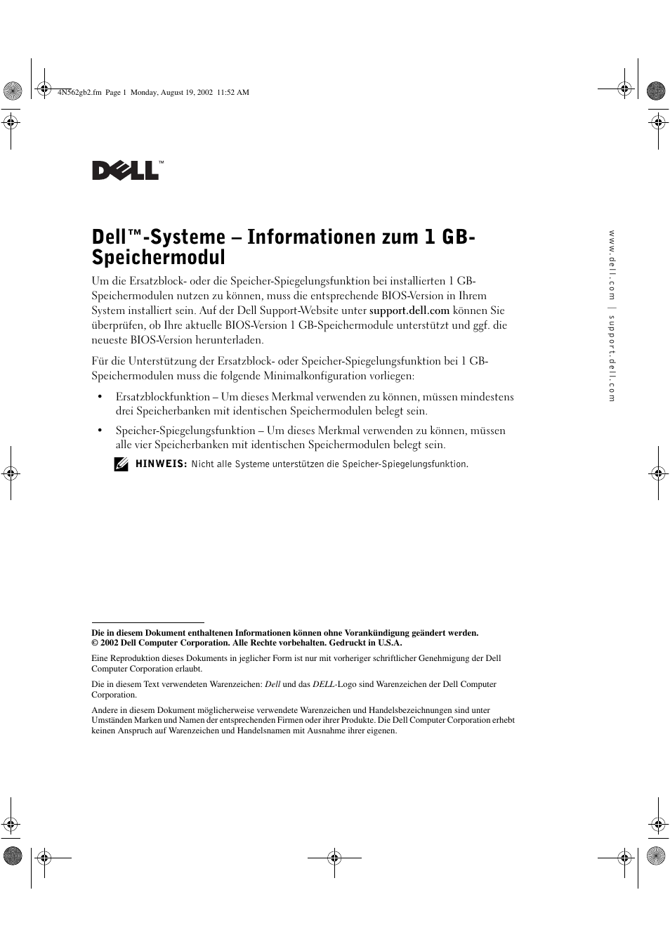 Dell PowerEdge 2650 User Manual | Page 4 / 7