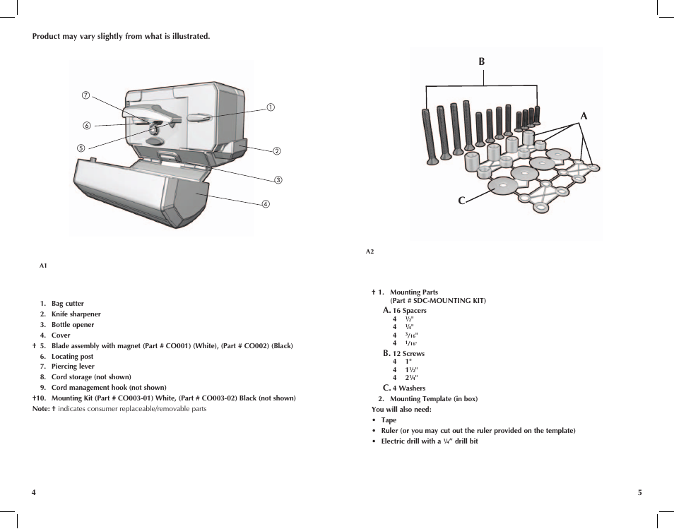 Ac b | Black & Decker CO95 User Manual | Page 3 / 19