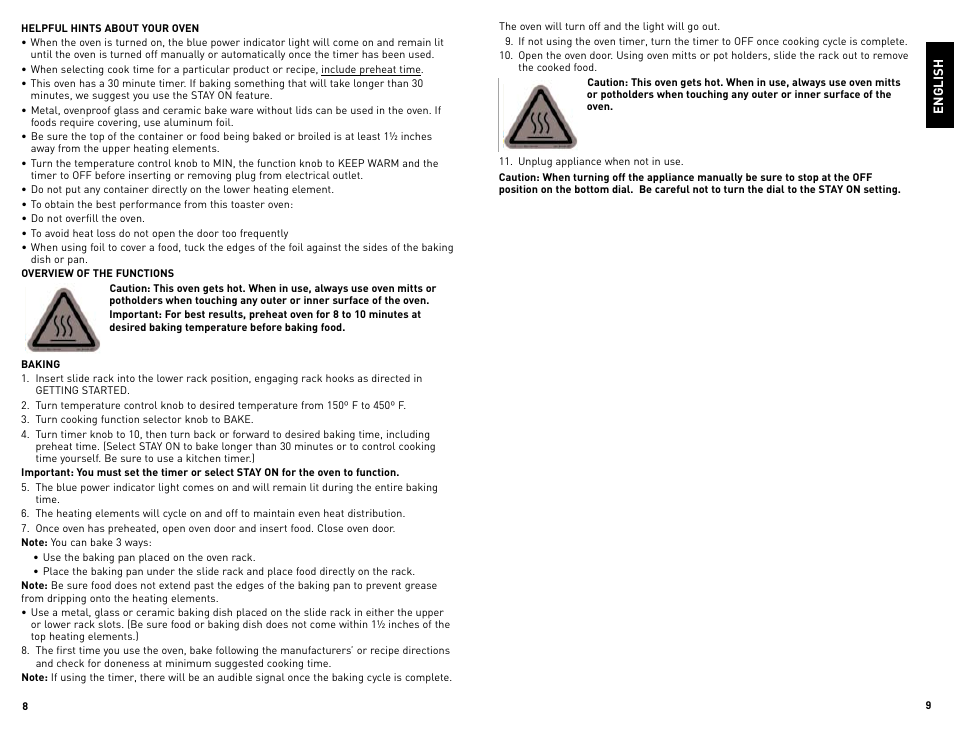 En gli sh | Black & Decker TRO480BS User Manual | Page 5 / 21