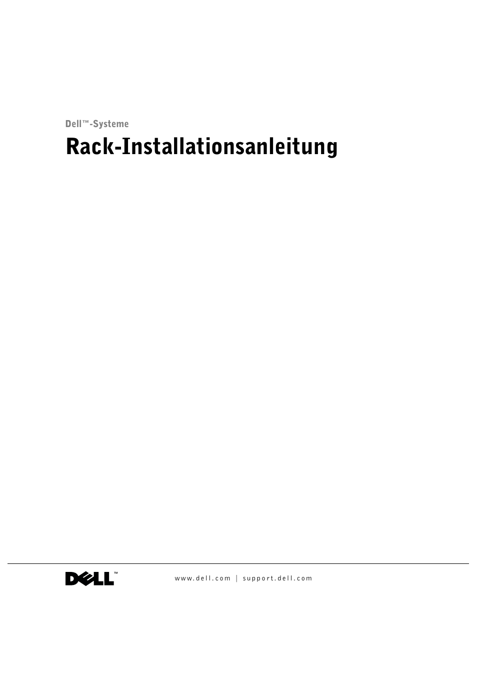 Rack-installationsanleitung, D0ll | Dell PowerVault 715N (Rackmount NAS Appliance) User Manual | Page 53 / 132