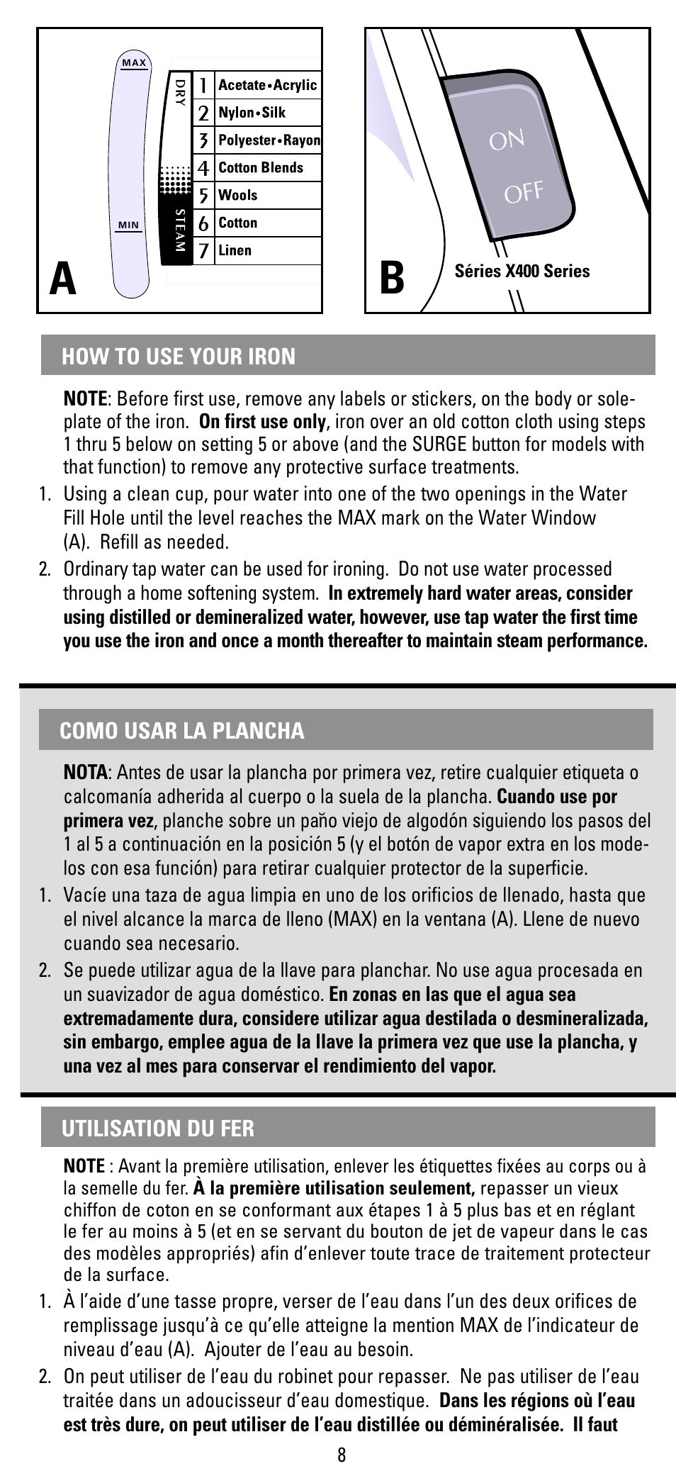 How to use, Como usar, Utilisation | Black & Decker X400 Series User Manual | Page 8 / 12