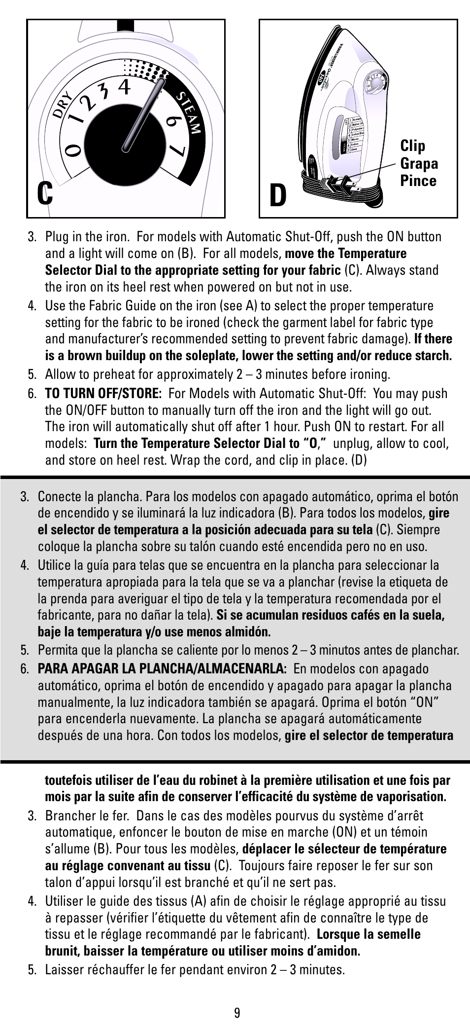 Clip grapa pince | Black & Decker X400 Series User Manual | Page 9 / 12