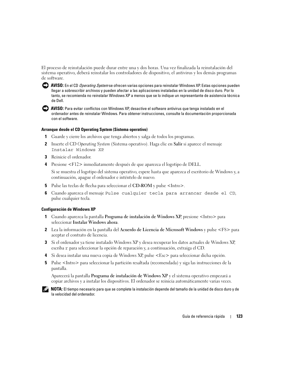 Dell OptiPlex 210L User Manual | Page 123 / 128