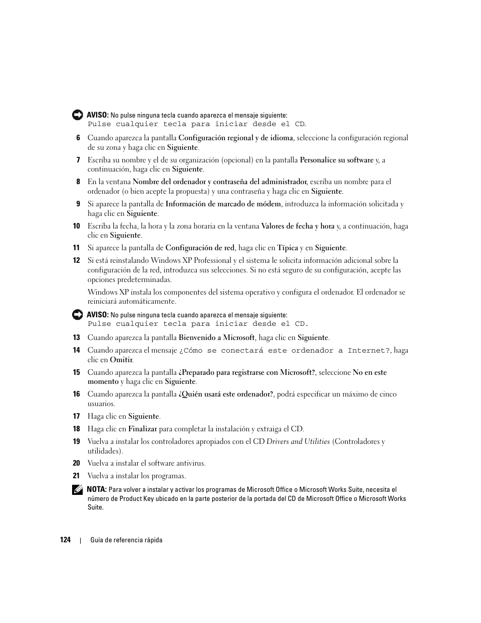 Dell OptiPlex 210L User Manual | Page 124 / 128