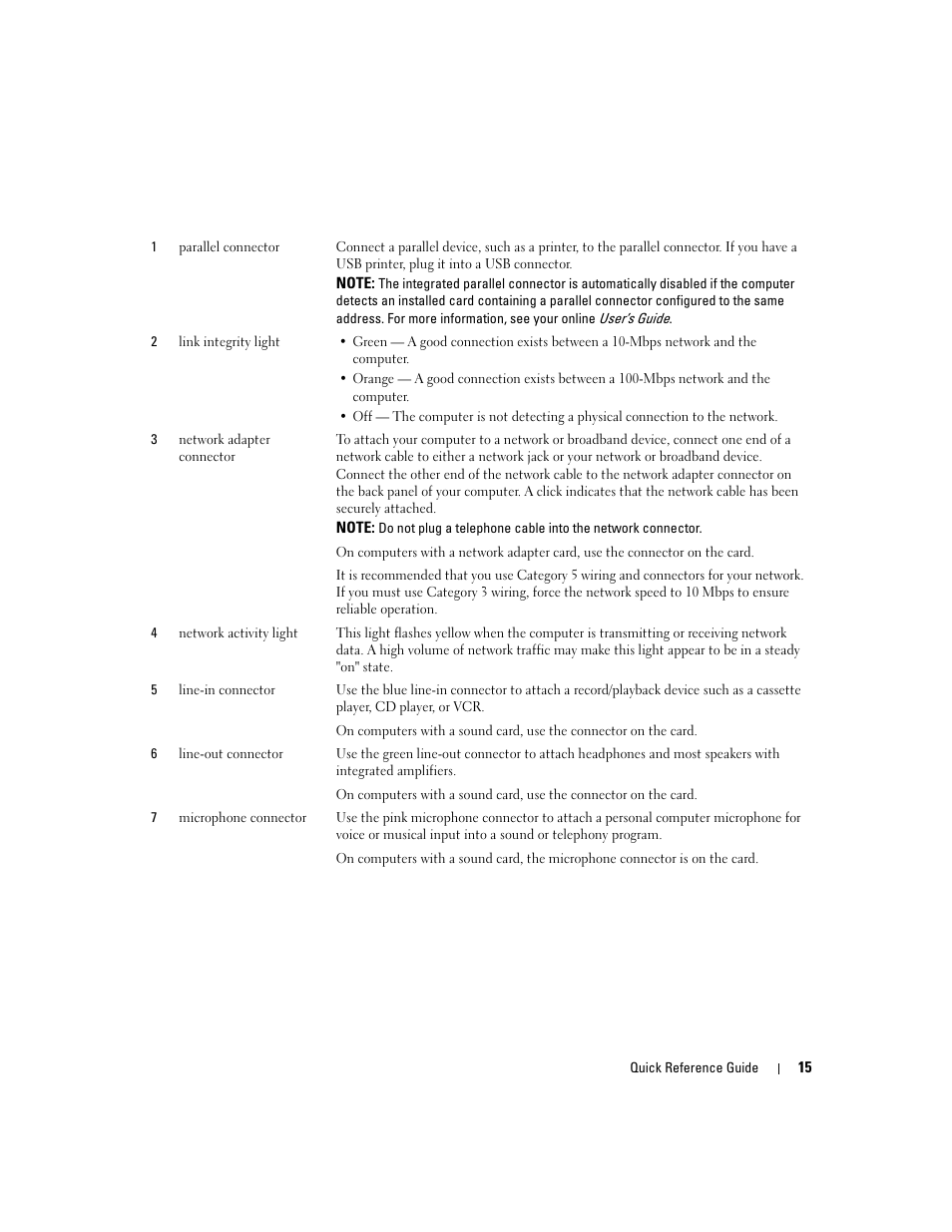 Dell OptiPlex 210L User Manual | Page 15 / 128