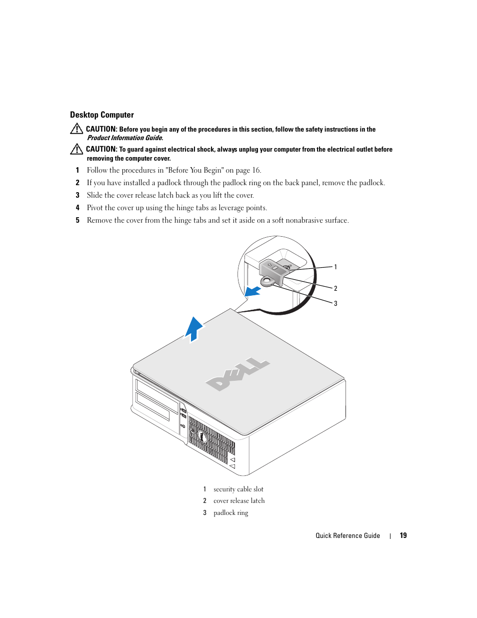 Desktop computer | Dell OptiPlex 210L User Manual | Page 19 / 128