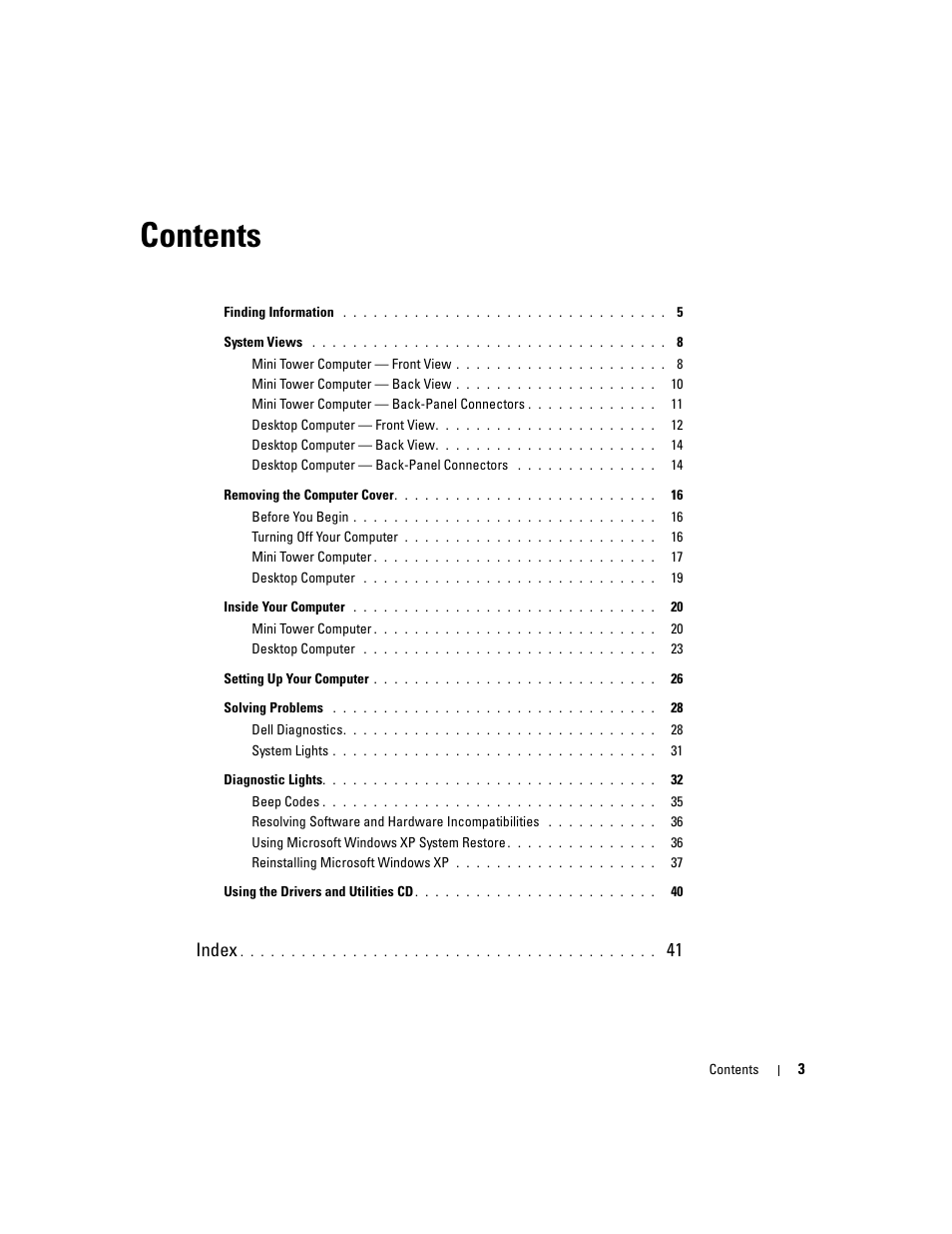 Dell OptiPlex 210L User Manual | Page 3 / 128