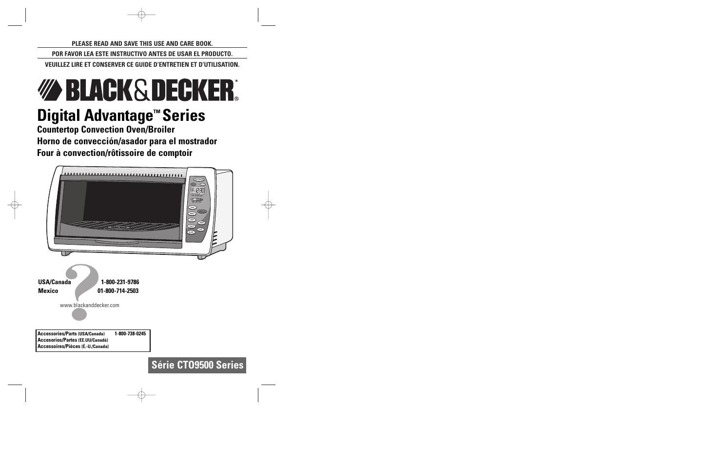 Black & Decker CTO9500 User Manual | 17 pages