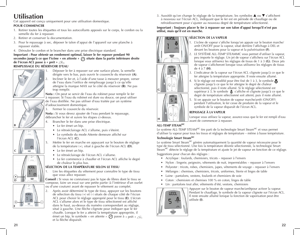 Utilisation | Black & Decker D6000 User Manual | Page 12 / 17