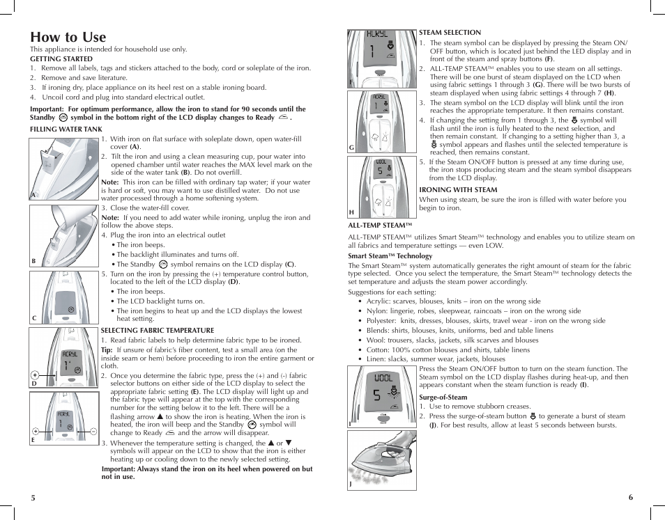 How to use | Black & Decker D6000 User Manual | Page 4 / 17