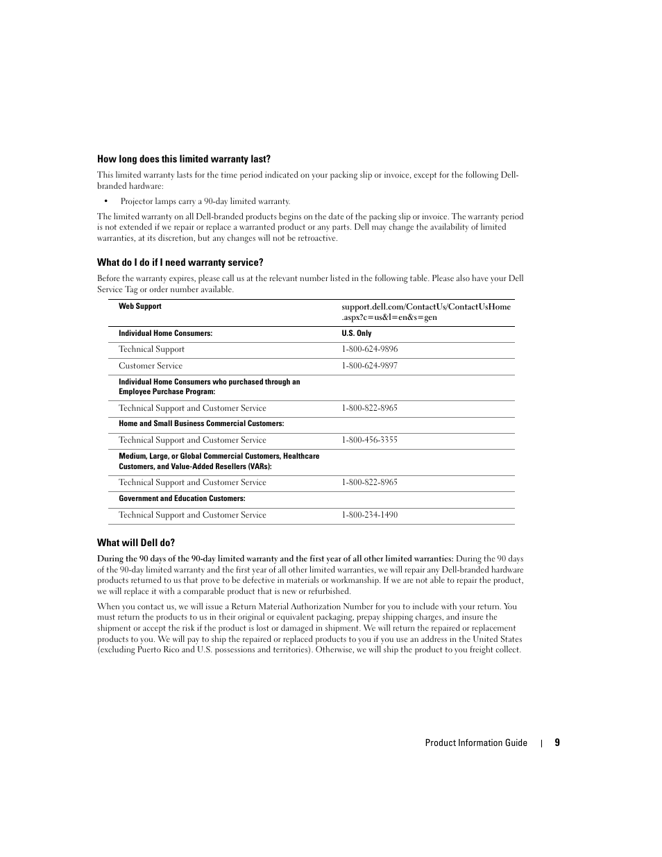 Dell LCD TV W4200 User Manual | Page 11 / 74