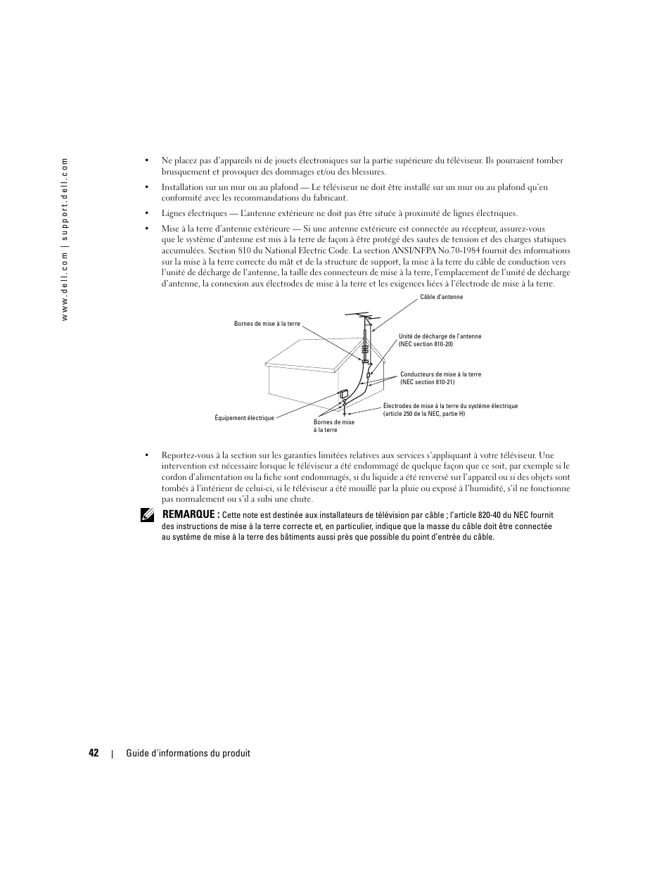 Dell LCD TV W4200 User Manual | Page 44 / 74