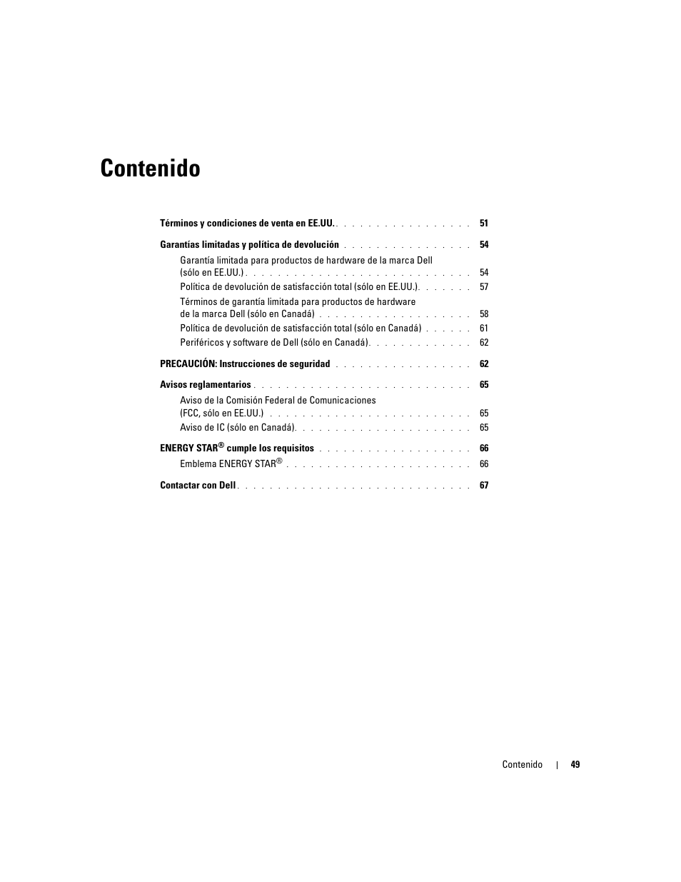 Dell LCD TV W4200 User Manual | Page 51 / 74