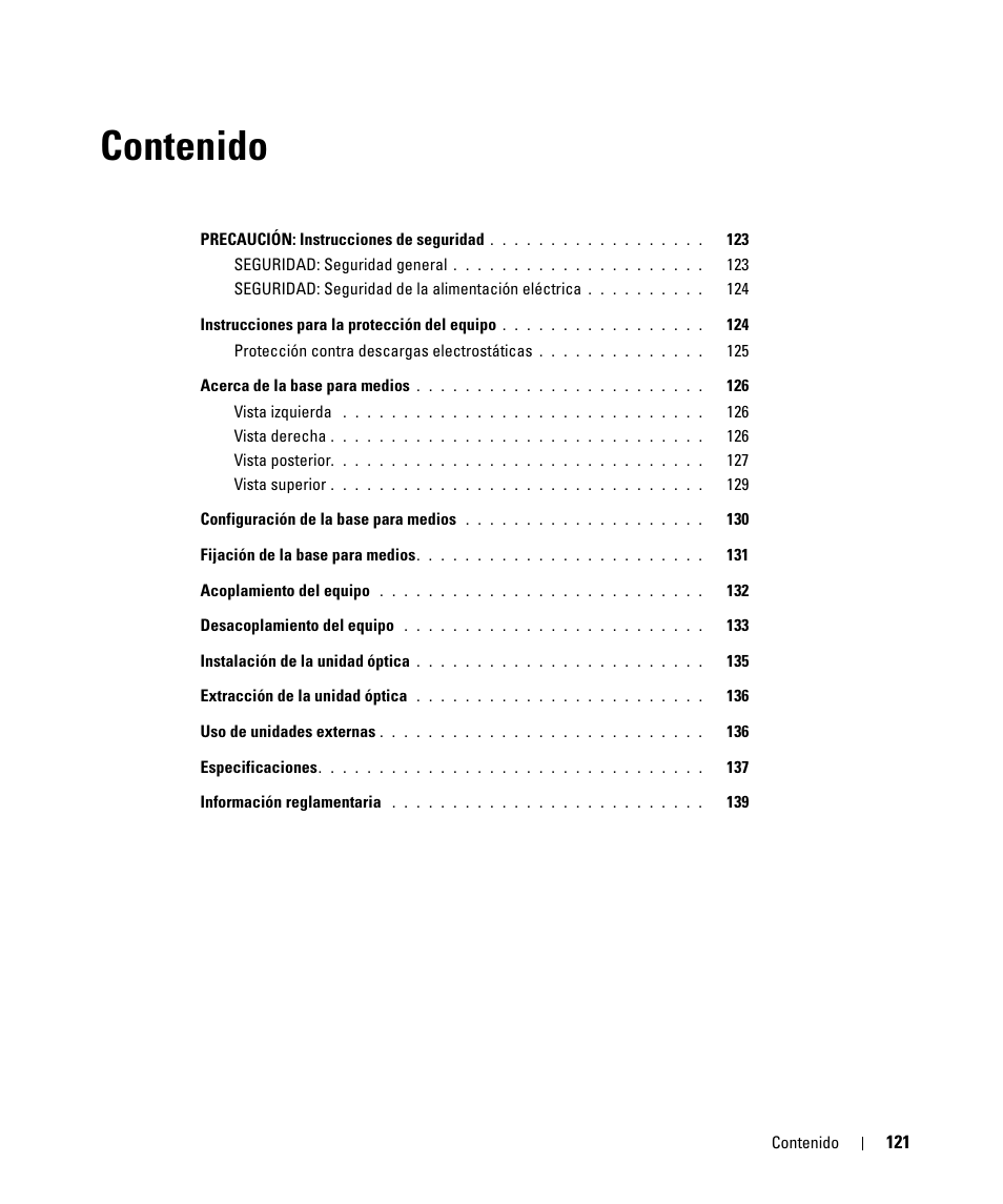 Dell Latitude D430 (Mid 2007) User Manual | Page 123 / 142