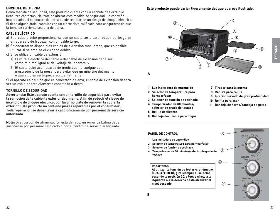 Black & Decker Perfect Broil CTO4400B-11G User Manual | Page 12 / 35