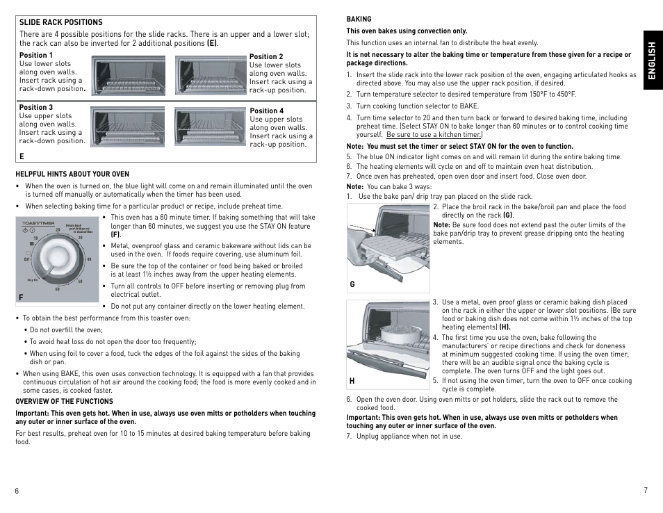Black & Decker Perfect Broil CTO4400B-11G User Manual | Page 4 / 35