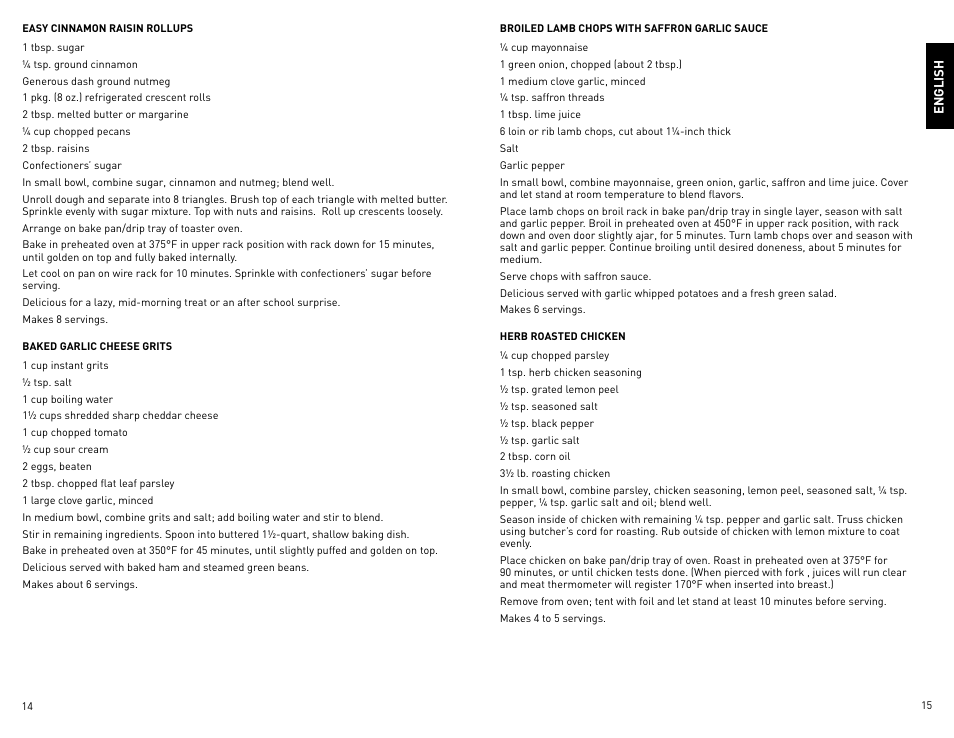 Black & Decker Perfect Broil CTO4400B-11G User Manual | Page 8 / 35