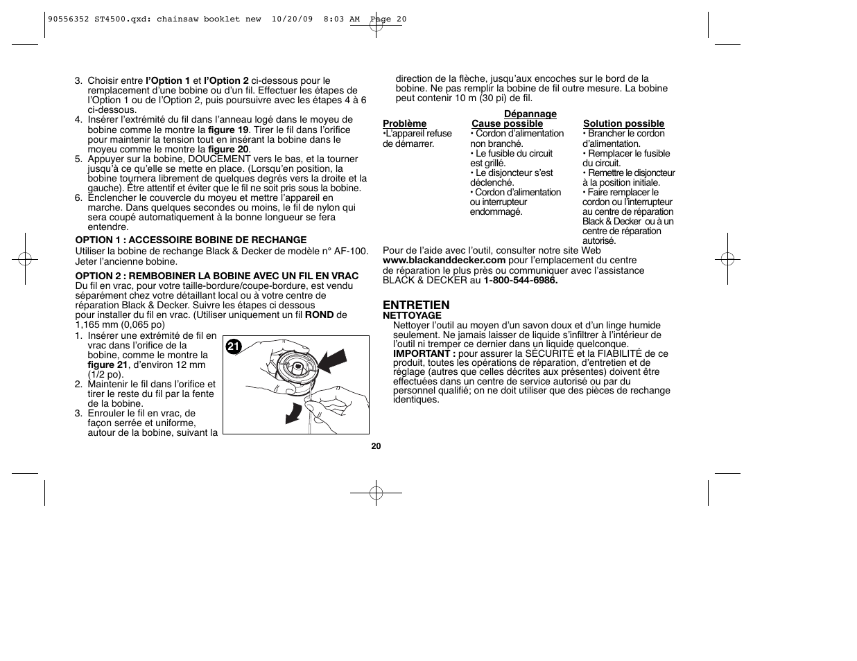 Black & Decker ST7700 User Manual | Page 20 / 36