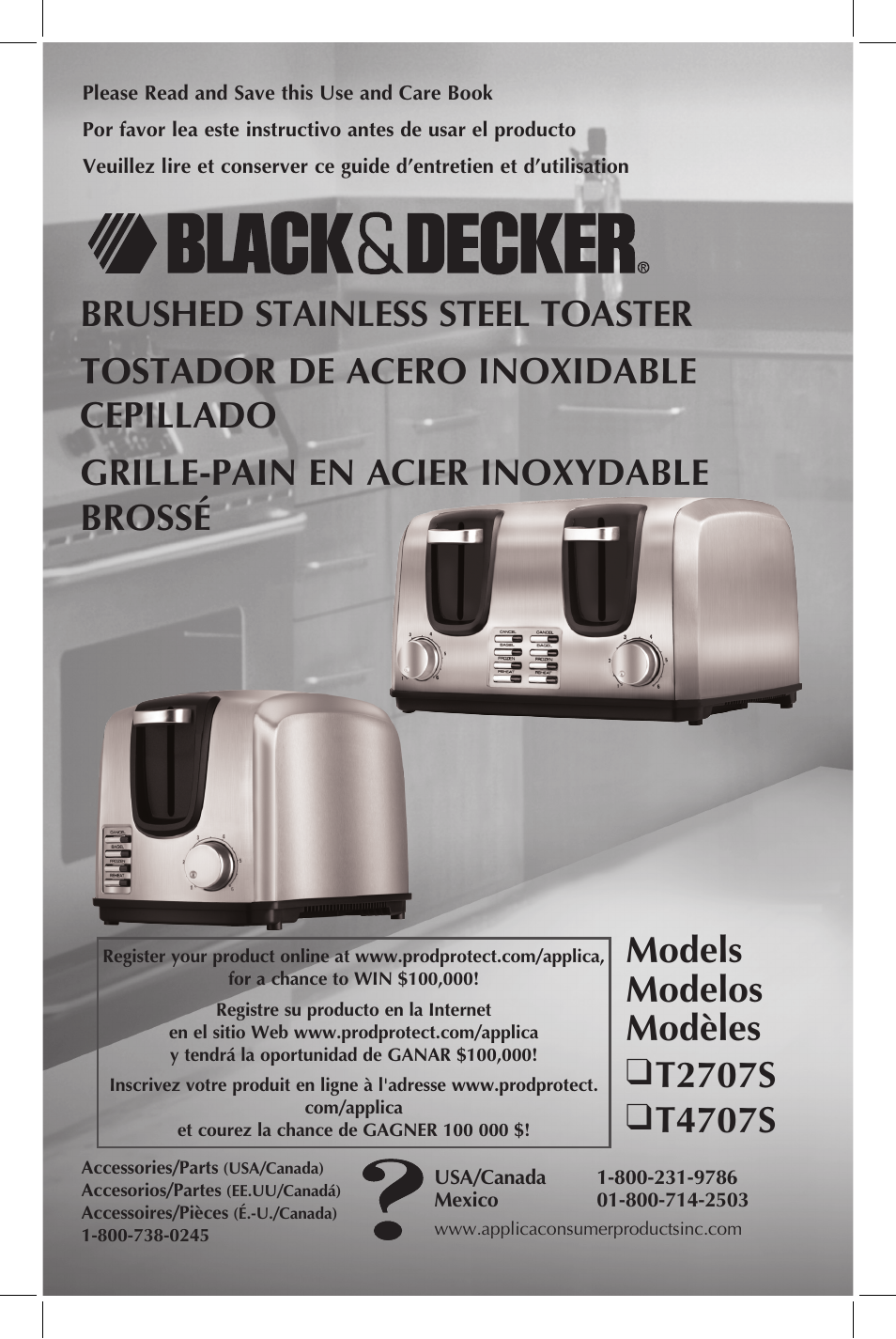 Black & Decker T2707S User Manual | 17 pages