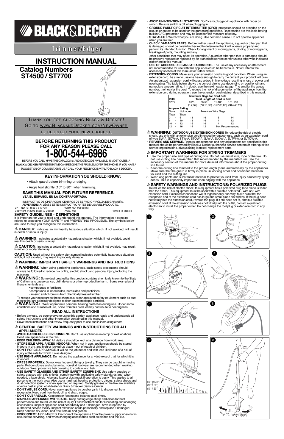 Black & Decker 90508813 User Manual | 6 pages