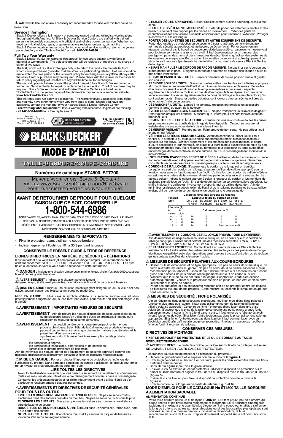 Mode d’emploi | Black & Decker 90508813 User Manual | Page 3 / 6