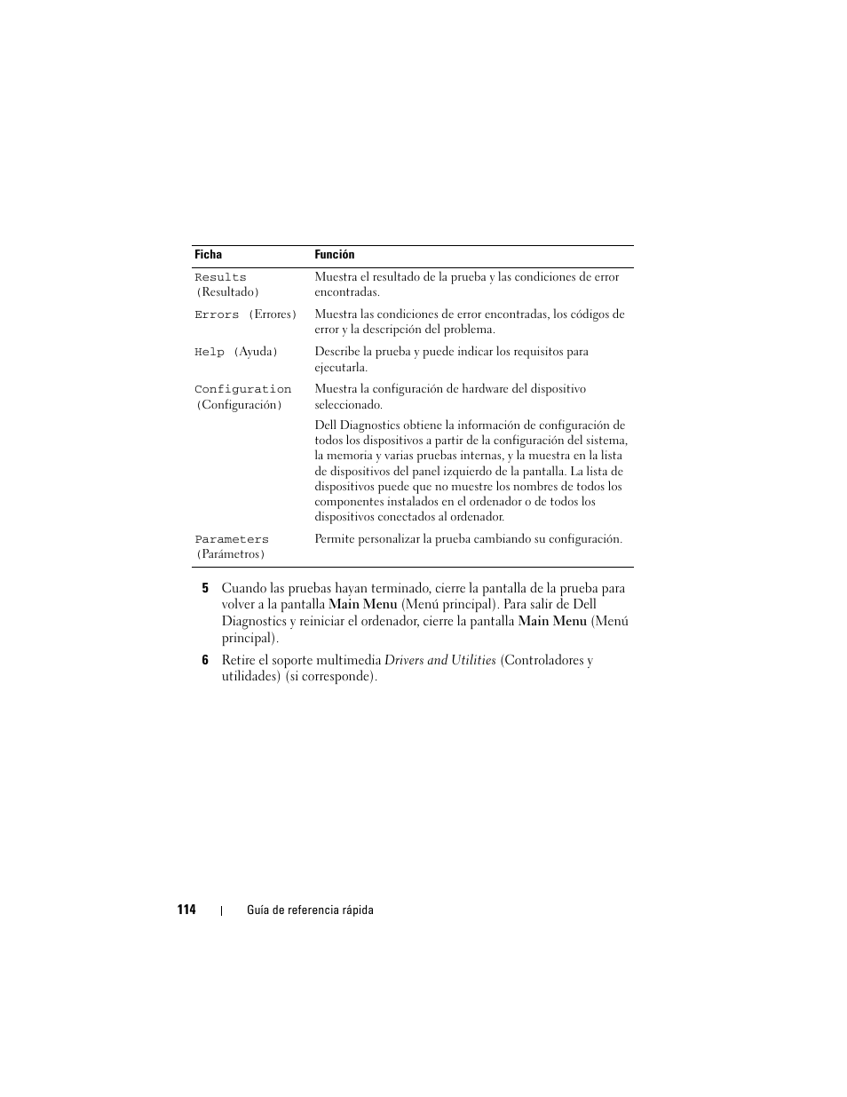 Dell Precision M6300 (Late 2007) User Manual | Page 114 / 116
