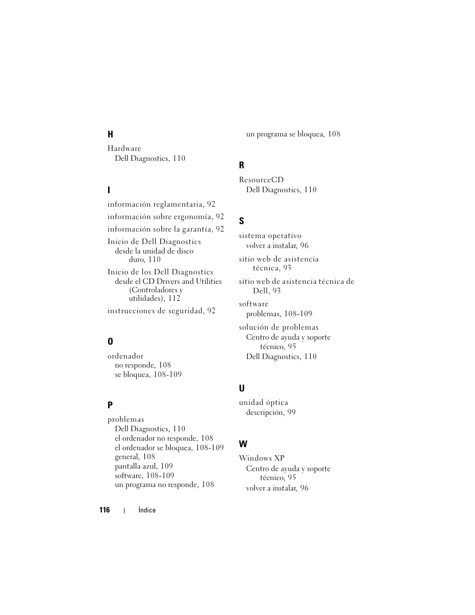 Dell Precision M6300 (Late 2007) User Manual | Page 116 / 116