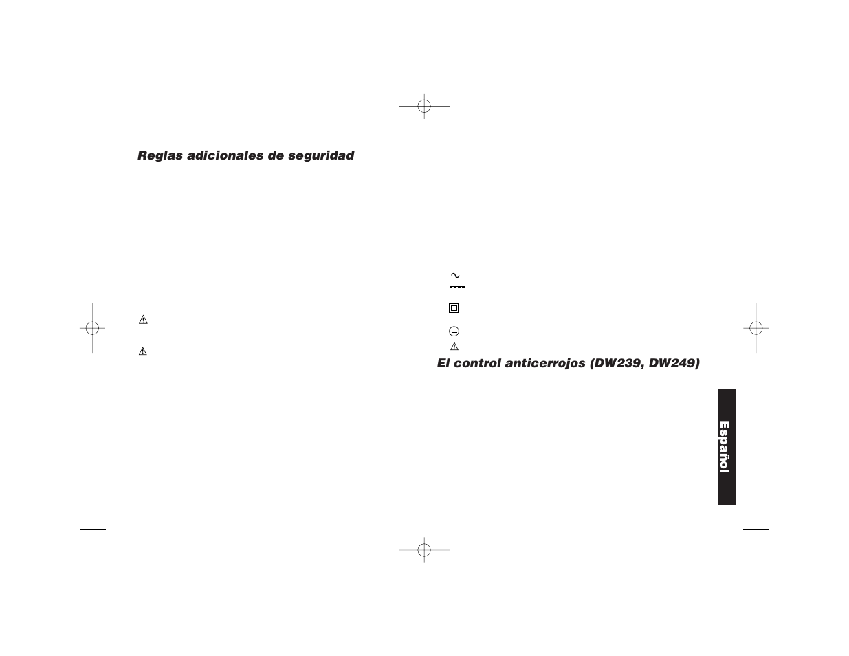Black & Decker DW239 User Manual | Page 18 / 23