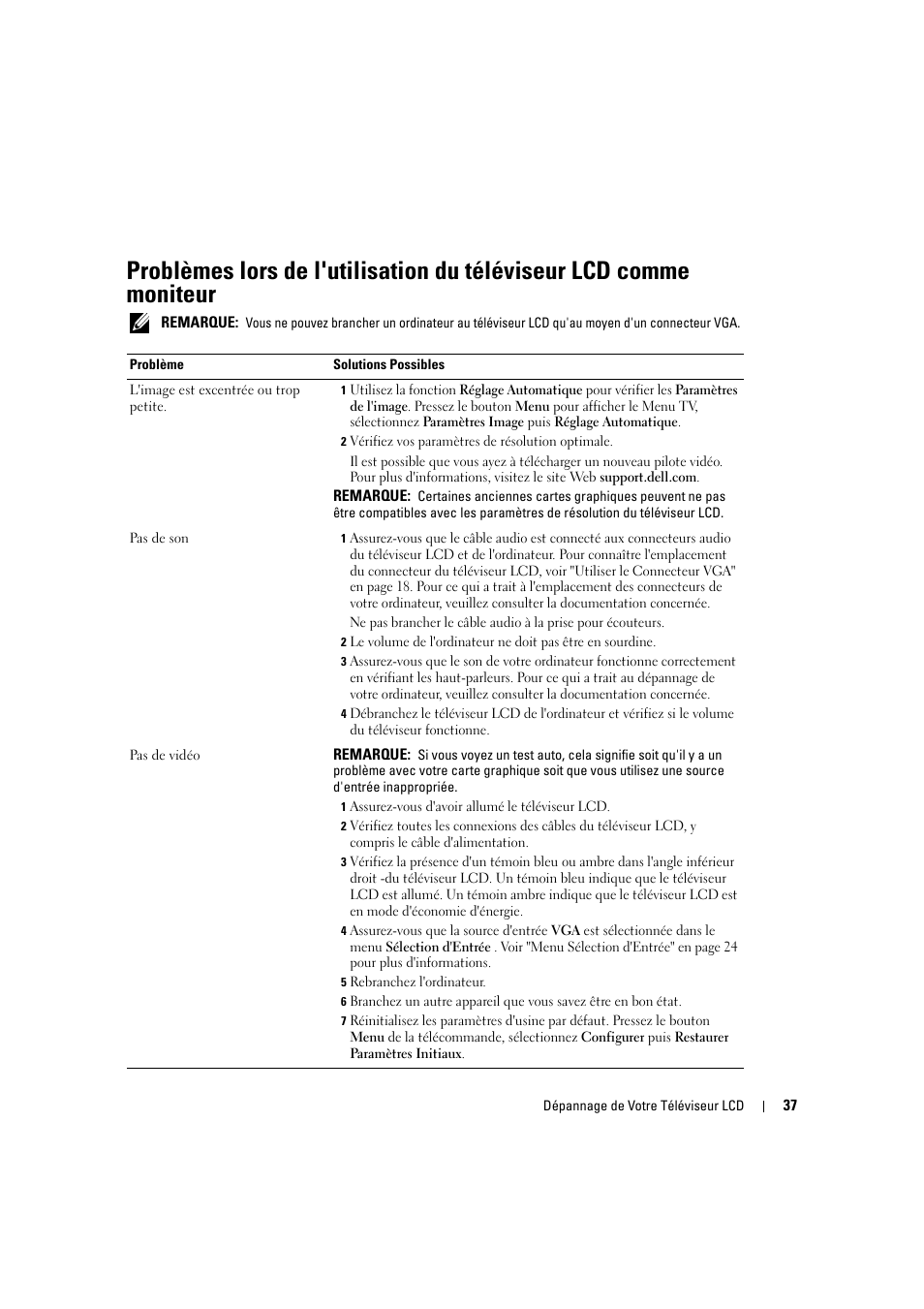 Dell LCD TV W2306C User Manual | Page 157 / 180