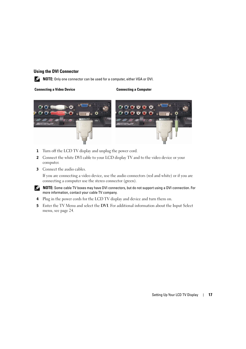 Dell LCD TV W2306C User Manual | Page 17 / 180