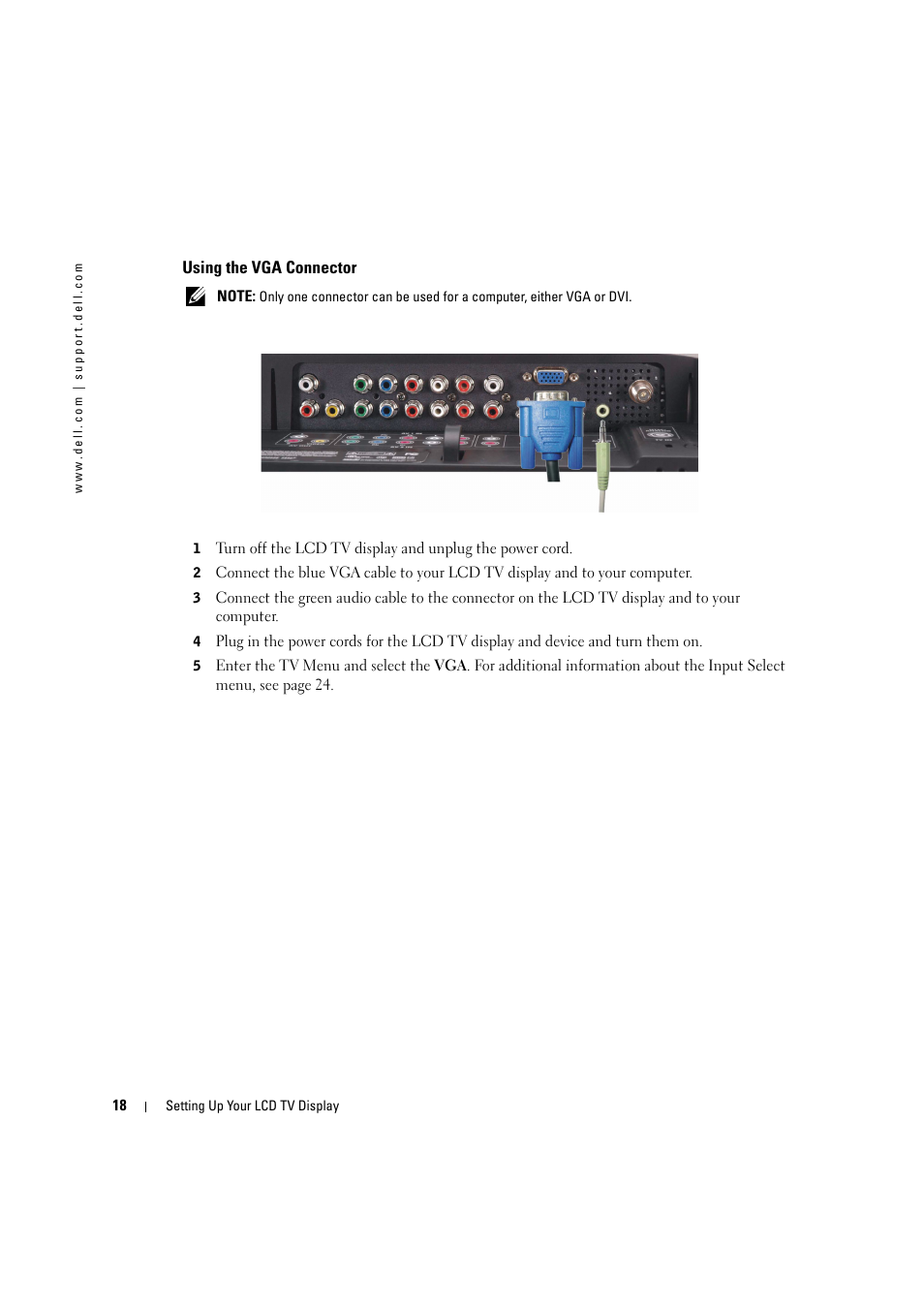Dell LCD TV W2306C User Manual | Page 18 / 180