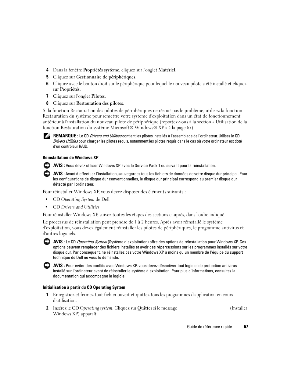 Dell OptiPlex 745c (Early 2007) User Manual | Page 67 / 110