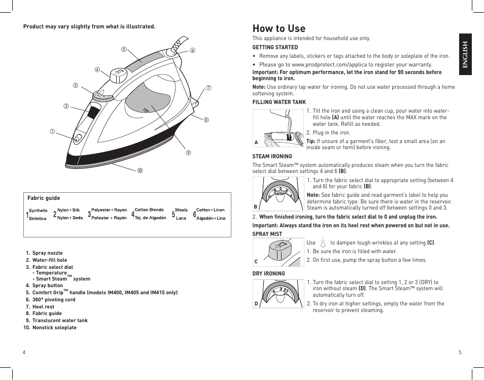 How to use | Black & Decker IM305 User Manual | Page 3 / 9