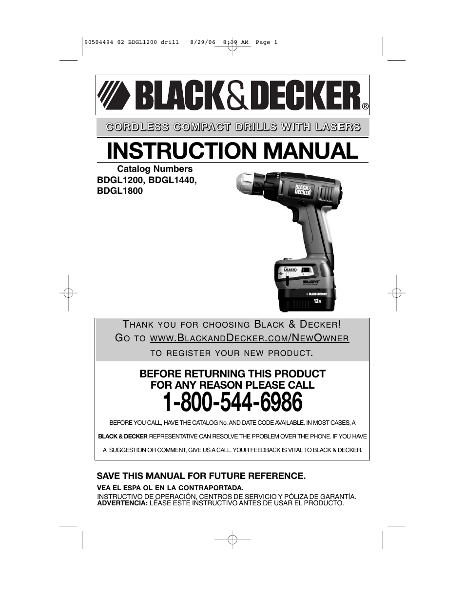 Black & Decker 90504494 User Manual | 44 pages