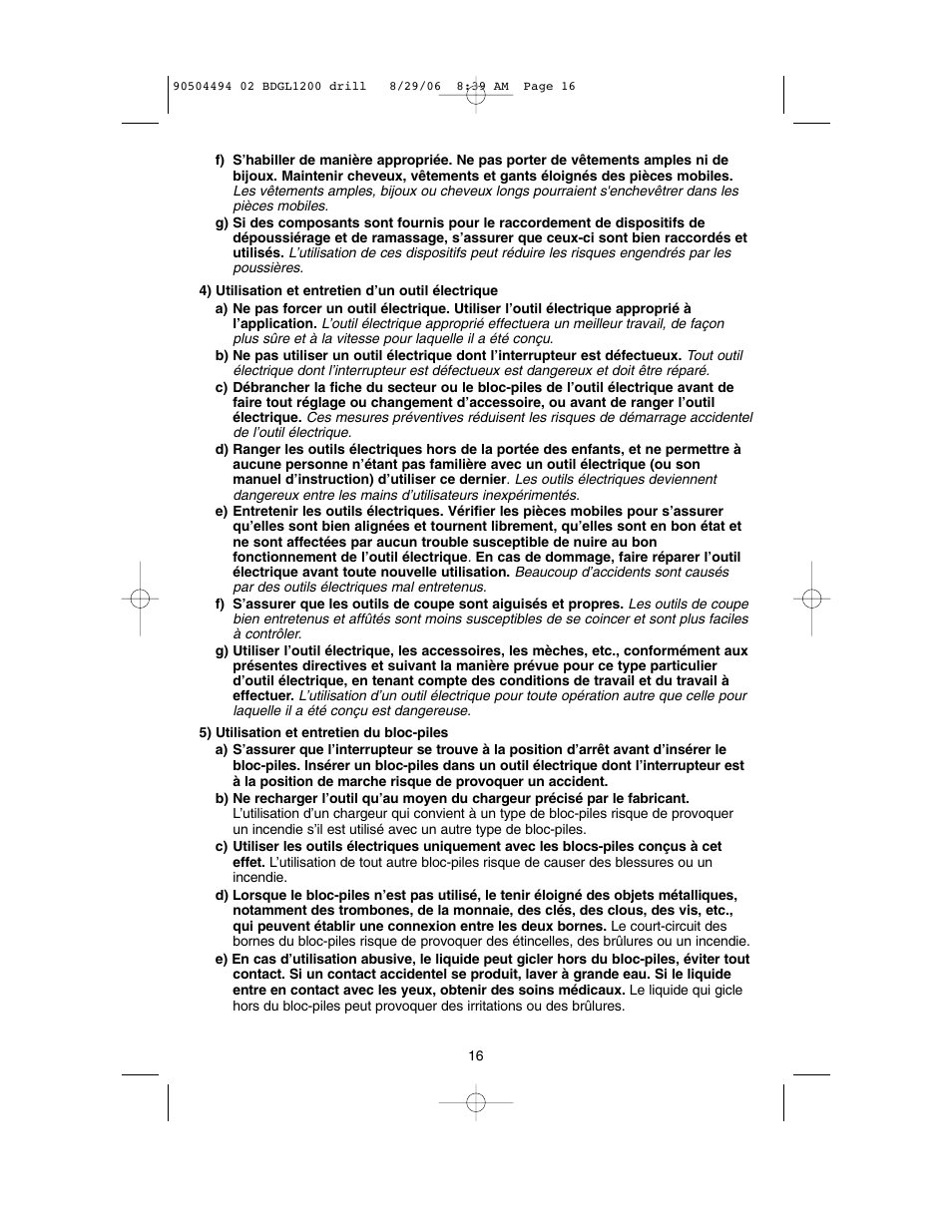 Black & Decker 90504494 User Manual | Page 16 / 44