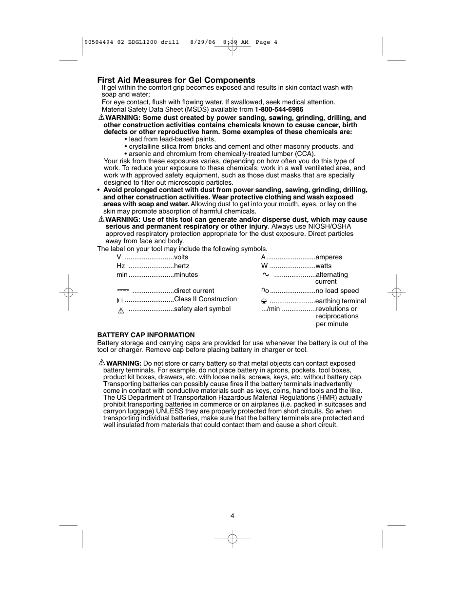 Black & Decker 90504494 User Manual | Page 4 / 44