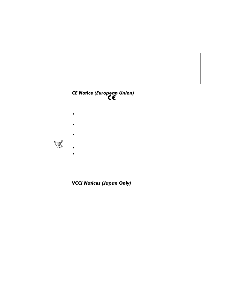 Ce notice (european union), Vcci notices (japan only) | Dell Inspiron 3500 User Manual | Page 15 / 60