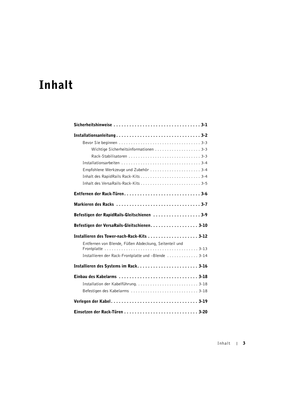 Inhalt | Dell PowerEdge 2600 User Manual | Page 51 / 124