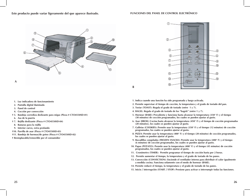 Black & Decker Perfect Broil CTO4550SD User Manual | Page 14 / 39