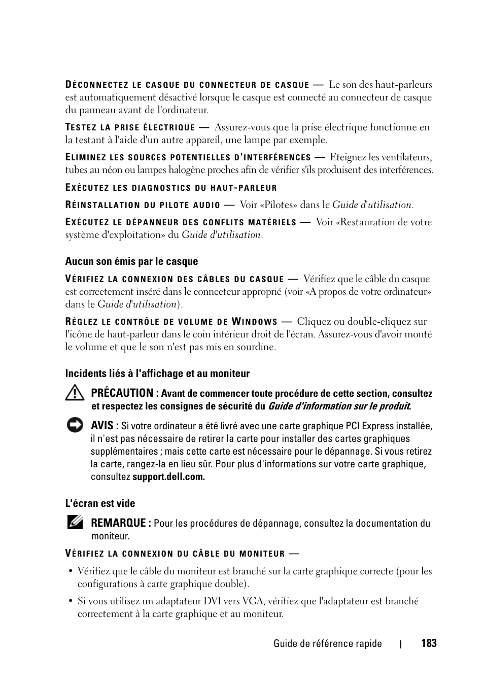 Dell Precision T5400 (Late 2007) User Manual | Page 183 / 394