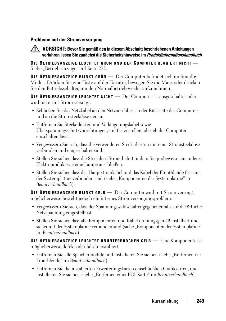 Dell Precision T5400 (Late 2007) User Manual | Page 249 / 394