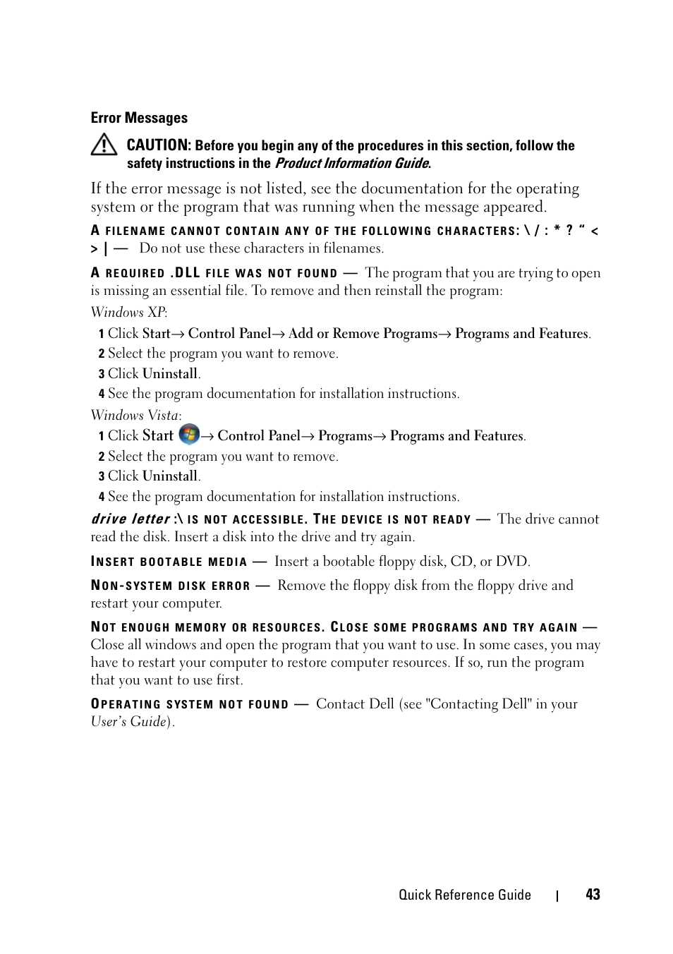 Dell Precision T5400 (Late 2007) User Manual | Page 43 / 394
